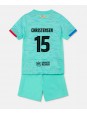 Billige Barcelona Andreas Christensen #15 Tredjedraktsett Barn 2023-24 Kortermet (+ Korte bukser)